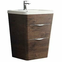Load image into Gallery viewer, Fresca Milano 32&quot; Rosewood Modern Bathroom Cabinet w/ Integrated Sink- Fresca