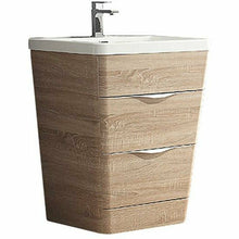 Load image into Gallery viewer, Fresca Milano 26&quot; White Oak Modern Bathroom Cabinet w/ Integrated Sink- Fresca