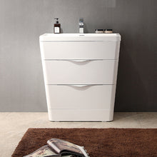 Load image into Gallery viewer, Fresca Milano 32&quot; Glossy White Modern Bathroom Cabinet- Fresca