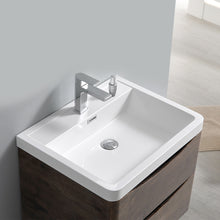 Load image into Gallery viewer, Fresca Tuscany 24&quot; Rosewood Wall Hung Modern Bathroom Cabinet w/ Integrated Sink- Fresca