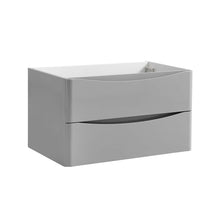 Load image into Gallery viewer, Fresca Tuscany 32&quot; Glossy Gray Wall Hung Modern Bathroom Cabinet- Fresca