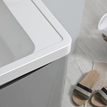 Load image into Gallery viewer, Fresca Tuscany 36&quot; Glossy Gray Wall Hung Modern Bathroom Cabinet w/ Integrated Sink- Fresca