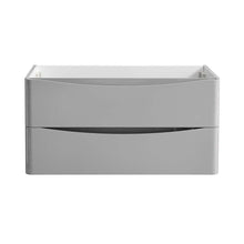 Load image into Gallery viewer, Fresca Tuscany 36&quot; Glossy Gray Wall Hung Modern Bathroom Cabinet- Fresca
