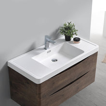 Load image into Gallery viewer, Fresca Tuscany 36&quot; Rosewood Wall Hung Modern Bathroom Cabinet w/ Integrated Sink- Fresca