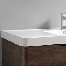 Load image into Gallery viewer, Fresca Tuscany 36&quot; Rosewood Wall Hung Modern Bathroom Cabinet w/ Integrated Sink- Fresca