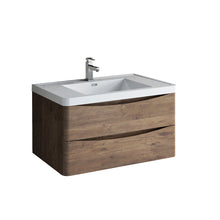 Load image into Gallery viewer, Fresca Tuscany 36&quot; Rosewood Wall Hung Modern Bathroom Cabinet w/ Integrated Sink- Fresca