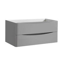 Load image into Gallery viewer, Fresca Tuscany 40&quot; Glossy Gray Wall Hung Modern Bathroom Cabinet- Fresca