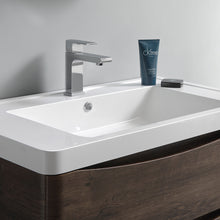 Load image into Gallery viewer, Fresca Tuscany 40&quot; Rosewood Wall Hung Modern Bathroom Cabinet w/ Integrated Sink- Fresca