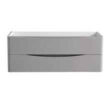 Load image into Gallery viewer, Fresca Tuscany 48&quot; Glossy Gray Wall Hung Double Sink Modern Bathroom Cabinet- Fresca