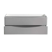 Load image into Gallery viewer, Fresca Tuscany 48&quot; Glossy Gray Wall Hung Double Sink Modern Bathroom Cabinet- Fresca