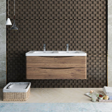 Load image into Gallery viewer, Fresca Tuscany 48&quot; Rosewood Wall Hung Modern Bathroom Cabinet w/ Integrated Sink- Fresca