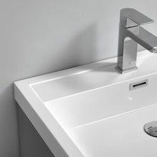 Load image into Gallery viewer, Fresca Tuscany 24&quot; Glossy Gray Free Standing Modern Bathroom Cabinet w/ Integrated Sink- Fresca