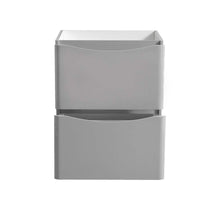 Load image into Gallery viewer, Fresca Tuscany 24&quot; Glossy Gray Free Standing Modern Bathroom Cabinet- Fresca