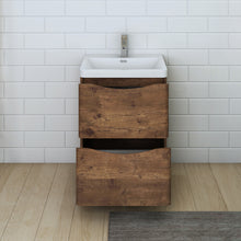 Load image into Gallery viewer, Fresca Tuscany 24&quot; Rosewood Free Standing Modern Bathroom Cabinet w/ Integrated Sink- Fresca