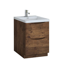 Load image into Gallery viewer, Fresca Tuscany 24&quot; Rosewood Free Standing Modern Bathroom Cabinet w/ Integrated Sink- Fresca