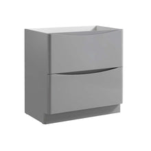 Load image into Gallery viewer, Fresca Tuscany 32&quot; Glossy Gray Free Standing Modern Bathroom Cabinet- Fresca