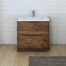 Load image into Gallery viewer, Fresca Tuscany 32&quot; Rosewood Free Standing Modern Bathroom Cabinet w/ Integrated Sink- Fresca