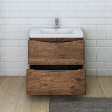 Load image into Gallery viewer, Fresca Tuscany 32&quot; Rosewood Free Standing Modern Bathroom Cabinet w/ Integrated Sink- Fresca