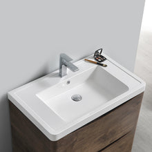 Load image into Gallery viewer, Fresca Tuscany 32&quot; Rosewood Free Standing Modern Bathroom Cabinet w/ Integrated Sink- Fresca