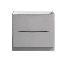 Load image into Gallery viewer, Fresca Tuscany 36&quot; Glossy Gray Free Standing Modern Bathroom Cabinet- Fresca