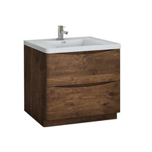Load image into Gallery viewer, Fresca Tuscany 36&quot; Rosewood Free Standing Modern Bathroom Cabinet w/ Integrated Sink- Fresca