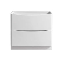 Load image into Gallery viewer, Fresca Tuscany 36&quot; Glossy White Free Standing Modern Bathroom Cabinet- Fresca
