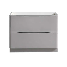 Load image into Gallery viewer, Fresca Tuscany 40&quot; Glossy Gray Free Standing Modern Bathroom Cabinet- Fresca
