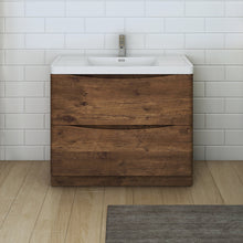 Load image into Gallery viewer, Fresca Tuscany 40&quot; Rosewood Free Standing Modern Bathroom Cabinet w/ Integrated Sink- Fresca