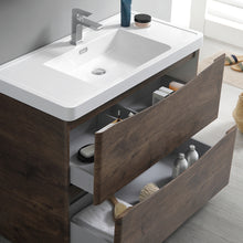 Load image into Gallery viewer, Fresca Tuscany 40&quot; Rosewood Free Standing Modern Bathroom Cabinet w/ Integrated Sink- Fresca