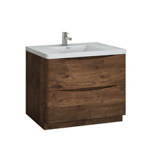 Load image into Gallery viewer, Fresca Tuscany 40&quot; Rosewood Free Standing Modern Bathroom Cabinet w/ Integrated Sink- Fresca