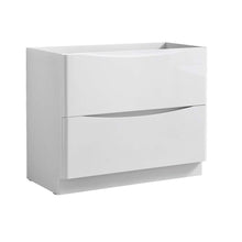 Load image into Gallery viewer, Fresca Tuscany 40&quot; Glossy White Free Standing Modern Bathroom Cabinet- Fresca