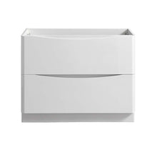 Load image into Gallery viewer, Fresca Tuscany 40&quot; Glossy White Free Standing Modern Bathroom Cabinet- Fresca