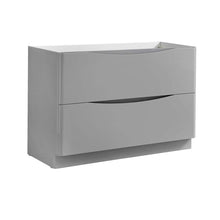 Load image into Gallery viewer, Fresca Tuscany 48&quot; Glossy Gray Free Standing Modern Bathroom Cabinet- Fresca