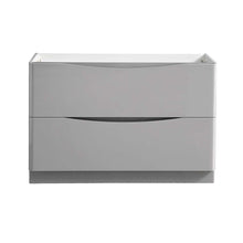 Load image into Gallery viewer, Fresca Tuscany 48&quot; Glossy Gray Free Standing Modern Bathroom Cabinet- Fresca
