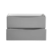 Load image into Gallery viewer, Fresca Tuscany 48&quot; Glossy Gray Free Standing Double Sink Modern Bathroom Cabinet- Fresca