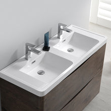 Load image into Gallery viewer, Fresca Tuscany 48&quot; Glossy White Wall Hung Modern Bathroom Cabinet w/ Integrated Sink- Fresca