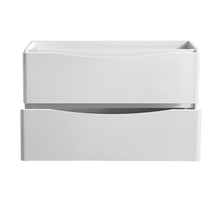 Load image into Gallery viewer, Fresca Tuscany 48&quot; Glossy White Free Standing Double Sink Modern Bathroom Cabinet- Fresca