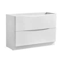 Load image into Gallery viewer, Fresca Tuscany 48&quot; Glossy White Free Standing Modern Bathroom Cabinet- Fresca