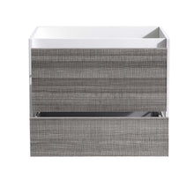 Load image into Gallery viewer, Fresca Catania 30&quot; Glossy Ash Gray Wall Hung Modern Bathroom Cabinet- Fresca