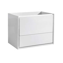 Load image into Gallery viewer, Fresca Catania 30&quot; Glossy White Wall Hung Modern Bathroom Cabinet- Fresca