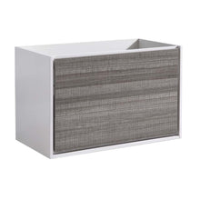 Load image into Gallery viewer, Fresca Catania 36&quot; Glossy Ash Gray Wall Hung Modern Bathroom Cabinet- Fresca