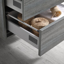 Load image into Gallery viewer, Fresca Catania 36" Ocean Gray Wall Hung Modern Bathroom Cabinet w/ Integrated Sink- Fresca