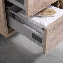 Load image into Gallery viewer, Fresca Catania 36&quot; Rustic Natural Wood Wall Hung Modern Bathroom Cabinet w/ Integrated Sink- Fresca