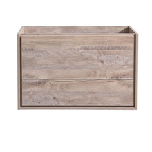Load image into Gallery viewer, Fresca Catania 36" Rustic Natural Wood Wall Hung Modern Bathroom Cabinet- Fresca