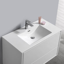 Load image into Gallery viewer, Fresca Catania 36" Glossy White Wall Hung Modern Bathroom Cabinet w/ Integrated Sink- Fresca