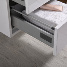Load image into Gallery viewer, Fresca Catania 36" Glossy White Wall Hung Modern Bathroom Cabinet w/ Integrated Sink- Fresca