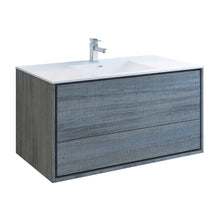 Load image into Gallery viewer, Fresca Catania 48&quot; Ocean Gray Wall Hung Modern Bathroom Cabinet w/ Integrated Sink- Fresca