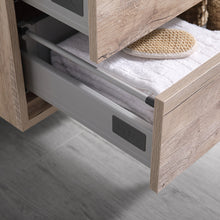 Load image into Gallery viewer, Fresca Catania 48&quot; Rustic Natural Wood Wall Modern Bathroom Cabinet w/ Integrated Double Sink- Fresca