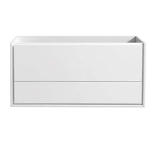 Load image into Gallery viewer, Fresca Catania 48&quot; Glossy White Wall Hung Double Sink Modern Bathroom Cabinet- Fresca