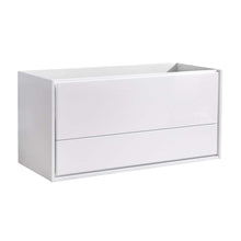 Load image into Gallery viewer, Fresca Catania 48&quot; Glossy White Wall Hung Modern Bathroom Cabinet- Fresca